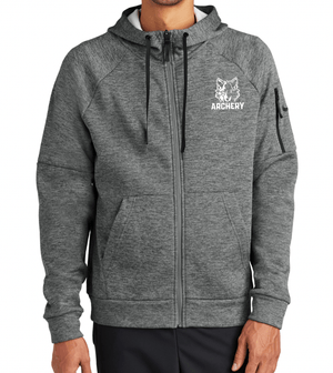 Custom Apparel - Screen Printing - Okemos Archery 2025 - Nike Therma FIT Pocket Full Zip Fleece Hoodie - Okemos Archery 2025 - 17133