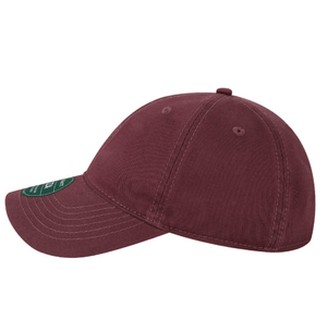 Custom Apparel - Screen Printing - Okemos Archery 2025 - Relaxed Twill Dad Hat - Black / Maroon - Okemos Archery 2025 - 17133