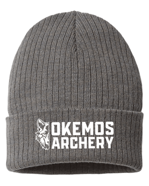 Custom Apparel - Screen Printing - Okemos Archery 2025 - Sustainable Rib Cuffed Beanie - Okemos Archery 2025 - 17133