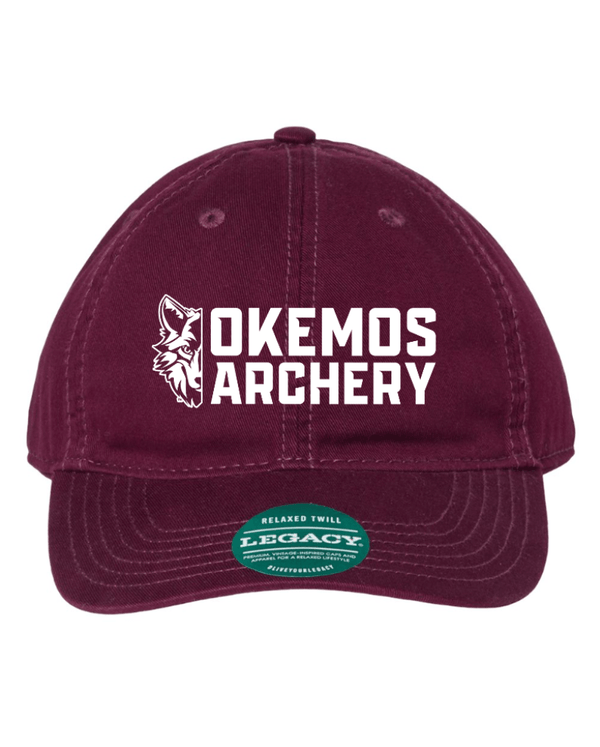 Custom Apparel - Screen Printing - Okemos Archery - Legacy Dad Hat - Okemos Archery - 14580