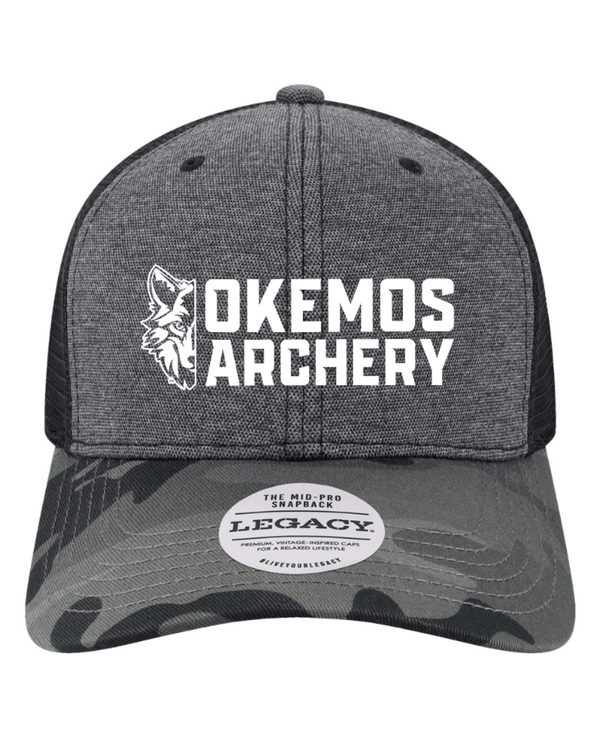 Custom Apparel - Screen Printing - Okemos Archery - Legacy Snapback Trucker Hat - Okemos Archery - 14580
