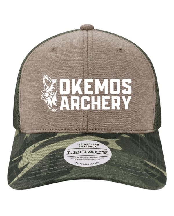 Custom Apparel - Screen Printing - Okemos Archery - Legacy Snapback Trucker Hat - Okemos Archery - 14580