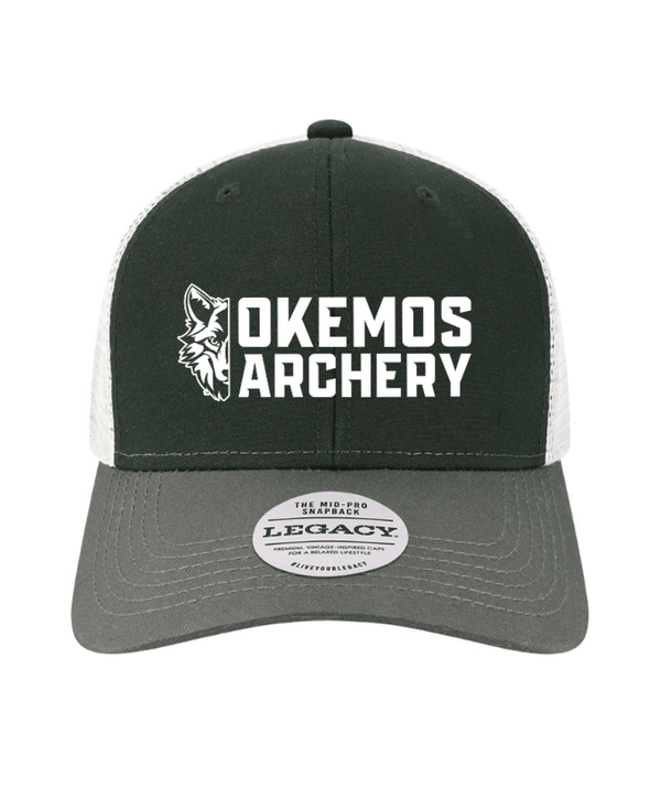 Custom Apparel - Screen Printing - Okemos Archery - Legacy Snapback Trucker Hat - Okemos Archery - 14580