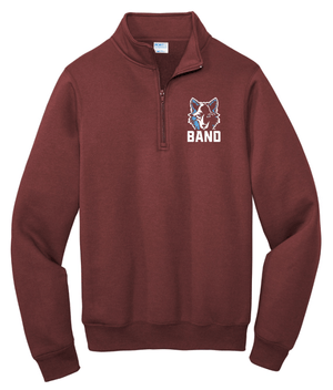 Custom Printed Apparel | Okemos Band Fall 2025 - Adult Quarter Zip Pullover (Maroon/Black/Graphite) - Okemos Band Fall 2025 - 18401