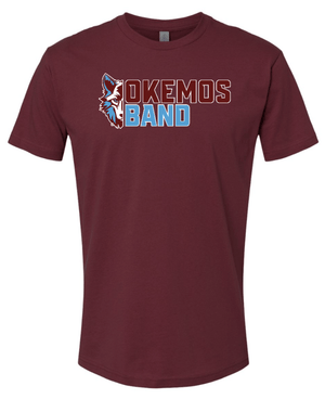 Custom Printed Apparel | Okemos Band Fall 2025 - Adult T-Shirt (Black/Maroon/Heather Grey) - Okemos Band Fall 2025 - 18401