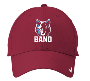 Custom Printed Apparel | Okemos Band Fall 2025 - Nike Dri - FIT Legacy Cap (Black/Maroon) - Okemos Band Fall 2025 - 18401