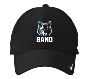 Custom Printed Apparel | Okemos Band Fall 2025 - Nike Dri - FIT Legacy Cap (Black/Maroon) - Okemos Band Fall 2025 - 18401