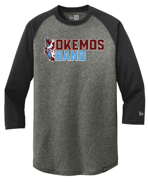 Custom Apparel - Screen Printing - Okemos Band Spring 2025 - Unisex 3/4 Sleeve Baseball Tee - Okemos Band - 17762
