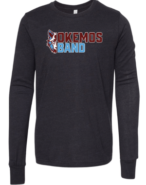 Custom Apparel - Screen Printing - Okemos Band Spring 2025 - Youth Long Sleeve T-Shirt - Okemos Band - 17762