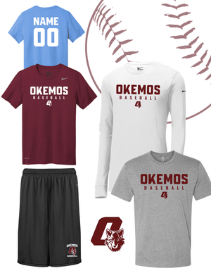 Custom Apparel - Screen Printing - Okemos Baseball - PLAYER PACK - Okemos Spring Break Trip Round 2 - 15476