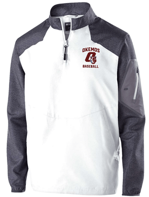 Custom Apparel - Screen Printing - Okemos Baseball Spring Trip - Adult Holloway Raider Quarter - Zip Jacket - Okemos Baseball Round 1 Spring Trip - 15448