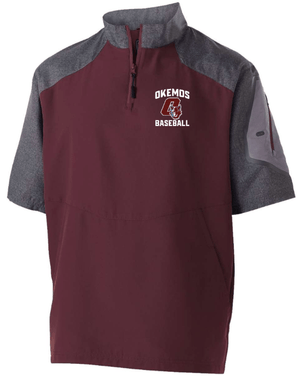 Custom Apparel - Screen Printing - Okemos Baseball Spring Trip - Adult Holloway Raider Short Sleeve Quarter - Zip - Okemos Baseball Round 1 Spring Trip - 15448