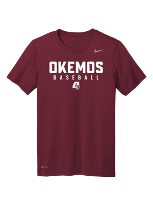 Custom Apparel - Screen Printing - Okemos Baseball - Spring Trip - Adult Unisex Nike T-Shirt - Okemos Baseball Round 1 Spring Trip - 15448