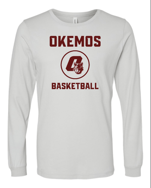 Custom Apparel - Screen Printing - Okemos Basketball - Adult Unisex Long Sleeve T-Shirt - Okemos JV Boys Basketball - 15051