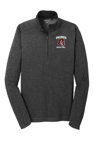 Custom Apparel - Screen Printing - Okemos Basketball - Adult Unisex Ogio 1/4 Zip Pullover - Okemos JV Boys Basketball - 15051