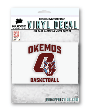 Custom Apparel - Screen Printing - Okemos Basketball - Car Decal - Okemos JV Boys Basketball - 15051