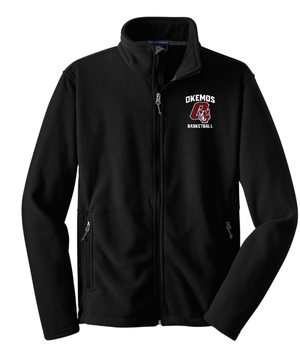Custom Apparel - Screen Printing - Okemos Basketball - Men's/Unisex Full Zip Fleece Jacket - Okemos JV Boys Basketball - 15051