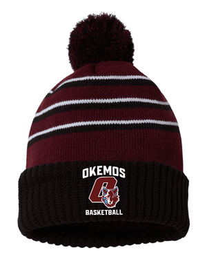 Custom Apparel - Screen Printing - Okemos Basketball - Pom Beanie - Okemos JV Boys Basketball - 15051