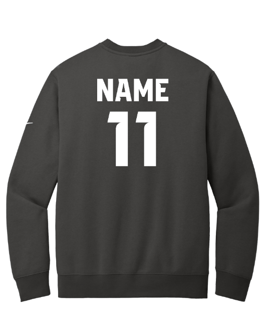 Custom Apparel - Screen Printing - Okemos Boys Basketball 24 - 25 - Nike Club Fleece Swoosh Sleeve Crew (OPTIONAL PERSONALIZATION) - Okemos Boys Basketball 24 - 25 - 16826