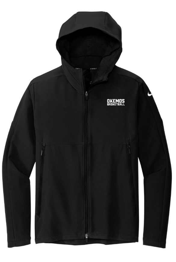 Custom Apparel - Screen Printing - Okemos Boys Basketball 24 - 25 - Nike Hooded Soft Shell Jacket - Okemos Boys Basketball 24 - 25 - 16826