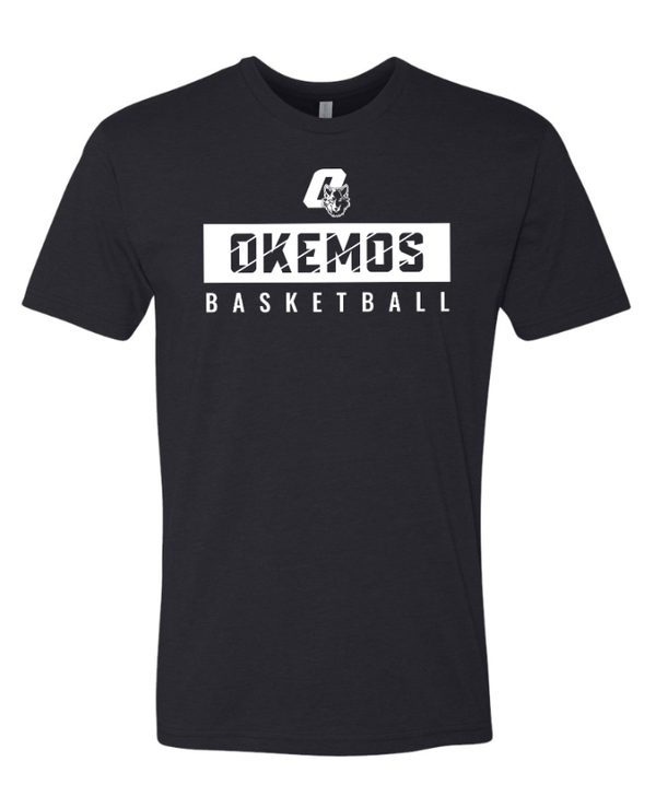 Custom Apparel - Screen Printing - Okemos Boys Basketball 24 - 25 - Unisex T-Shirt (Maroon / Black) - Okemos Boys Basketball 24 - 25 - 16826