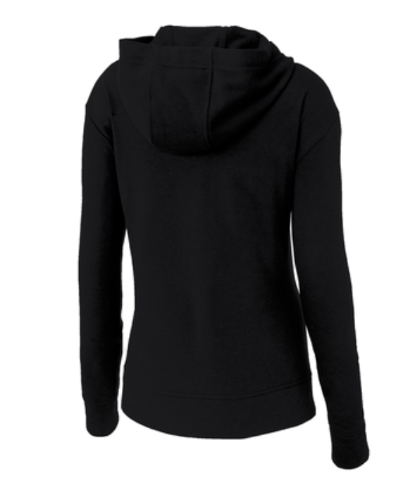 Custom Apparel - Screen Printing - Okemos Boys Basketball 24 - 25 - Women's Tri - Blend Wicking Fleece Full Zip Hooded Jacket - Okemos Boys Basketball 24 - 25 - 16826