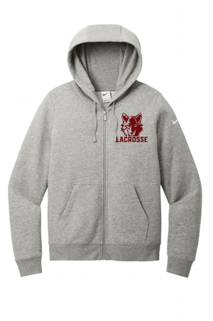 Custom Apparel - Screen Printing - Okemos Boys Lacrosse - Nike Ladies Full - Zip Hoodie - Okemos Boys Lacrosse - 15399