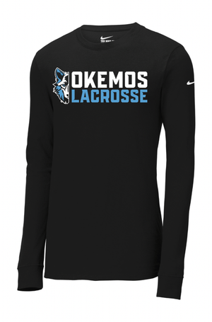 Custom Apparel - Screen Printing - Okemos Boys Lacrosse - Nike Long Sleeve Tee - Okemos Boys Lacrosse - 15399