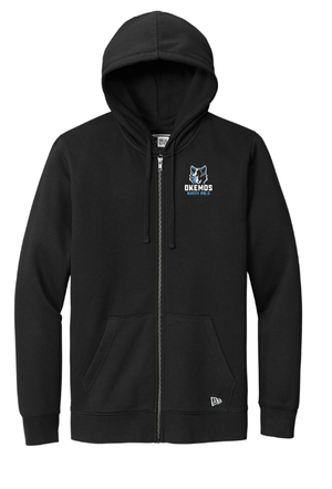 Custom Apparel - Screen Printing - Okemos Boy's Water Polo - New Era Zip - Up Hoodie - Zip Hoodie - Okemos Boys Water Polo - 14598