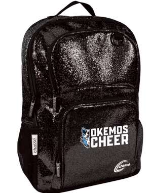 Custom Printed Apparel | Okemos Cheer - Glitter Backpack - Okemos Cheer - 17984