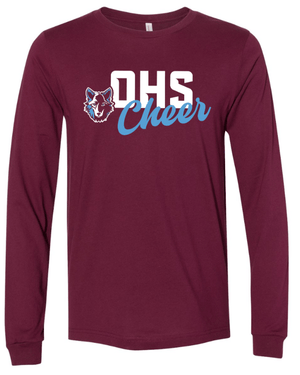 Custom Apparel - Screen Printing - Okemos Cheer - Long Sleeve T-Shirt - Long Sleeve T-Shirt - Okemos Cheer - 15119