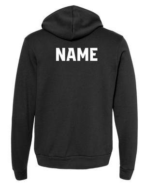 Custom Apparel - Screen Printing - Okemos Cheer Winter 2024 - Adult Fleece Hoodie (Black, Maroon) PERSONALIZATION OPTIONAL - Okemos Cheer - Winter 2024 - 17030