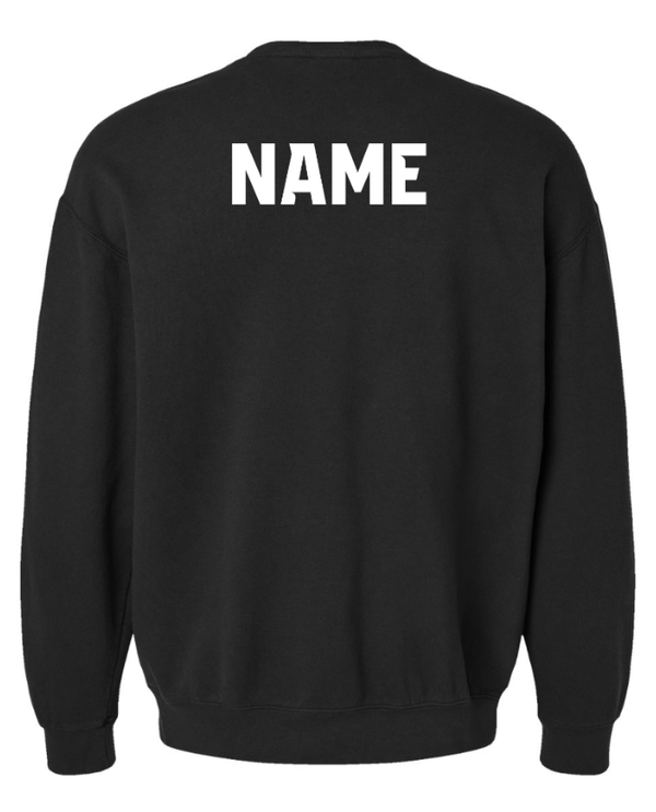 Custom Apparel - Screen Printing - Okemos Cheer Winter 2024 - Adult Lightweight Fleece Crewneck Sweatshirt (PERSONALIZATION OPTIONAL) - Okemos Cheer - Winter 2024 - 17030