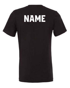 Custom Apparel - Screen Printing - Okemos Cheer Winter 2024 - Adult Unisex T-Shirt Black/Blue (PERSONALIZATION OPTIONAL) - Okemos Cheer - Winter 2024 - 17030