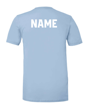 Custom Apparel - Screen Printing - Okemos Cheer Winter 2024 - Adult Unisex T-Shirt Black/Blue (PERSONALIZATION OPTIONAL) - Okemos Cheer - Winter 2024 - 17030