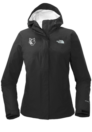 Custom Apparel - Screen Printing - Okemos Cheer Winter 2024 - The North Face Women's DryVent Rain Jacket - Okemos Cheer - Winter 2024 - 17030