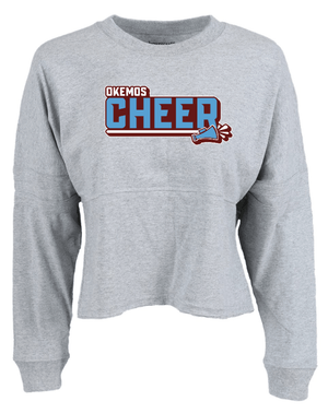 Custom Apparel - Screen Printing - Okemos Cheer Winter 2024 - Women's Crop Retro Shirt - Okemos Cheer - Winter 2024 - 17030