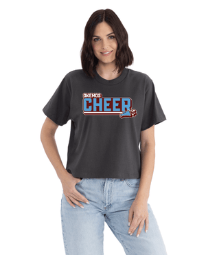 Custom Apparel - Screen Printing - Okemos Cheer Winter 2024 - Women's Heavyweight Boxy T-Shirt - Okemos Cheer - Winter 2024 - 17030