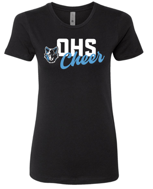 Custom Apparel - Screen Printing - Okemos Cheer - Women's Cotton T-Shirt - T-shirt - Okemos Cheer - 15119