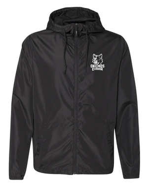 Custom Apparel - Screen Printing - Okemos Choir - Adult Lightweight Windbreak Full Zip Jacket - Okemos Choir - 17188
