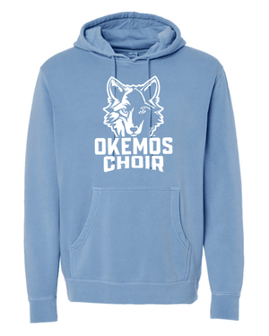 Custom Apparel - Screen Printing - Okemos Choir - Adult Midweight Pigment Dyed Hoodie - Okemos Choir - 17188