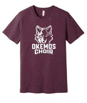 Custom Apparel - Screen Printing - Okemos Choir - Adult Unisex T-Shirt - Blue / Maroon - Okemos Choir - 17188