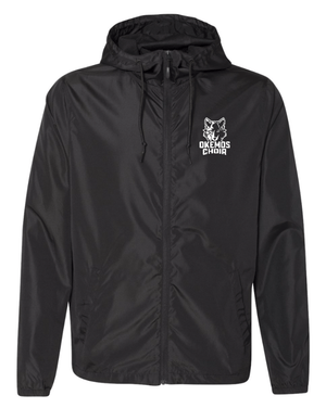 Custom Apparel - Screen Printing - Okemos Choir Apparel - Adult Lightweight Windbreaker Full Zip Jacket - Okemos Choir Apparel - 16293