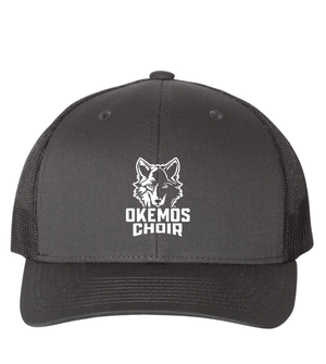 Custom Apparel - Screen Printing - Okemos Choir Apparel - Retro Trucker Cap (Charcoal/Black) - Okemos Choir Apparel - 16293