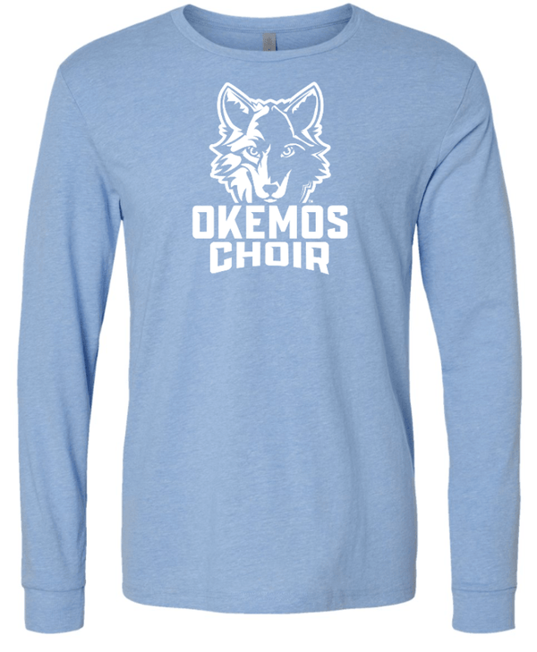 Custom Printed Apparel | Okemos Choir Fall 2025 - Light Blue Youth Long Sleeve Tee - Okemos Choir Fall 2025 - 18208