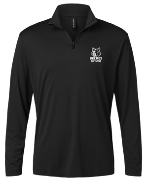 Custom Printed Apparel | Okemos Choir Fall 2025 - Men's Black Performance Quarter Zip - Okemos Choir Fall 2025 - 18208