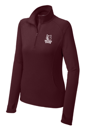 Custom Apparel - Screen Printing - Okemos Choir - Ladies Sport Wick Stretch 1/4 Zip Pullover - Okemos Choir - 17188