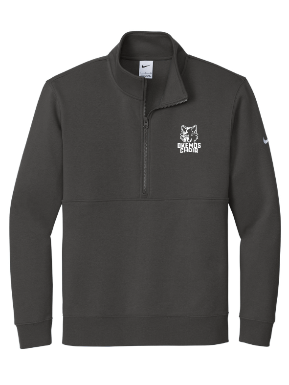 Custom Apparel - Screen Printing - Okemos Choir - Men's Nike Fleece 1/2 Zip - Okemos Choir - 17188
