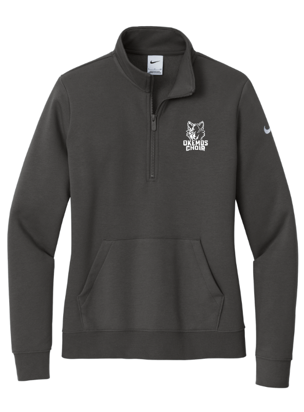 Custom Apparel - Screen Printing - Okemos Choir - Nike Ladies Fleece 1/2 Zip - Okemos Choir - 17188