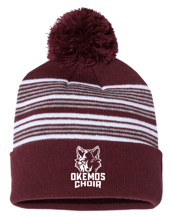 Custom Apparel - Screen Printing - Okemos Choir - Pom Cuffed Beanie - Okemos Choir - 17188